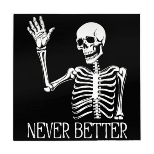 Funny Halloween Skull Mahjong Mats | Sarcastic Dead Inside