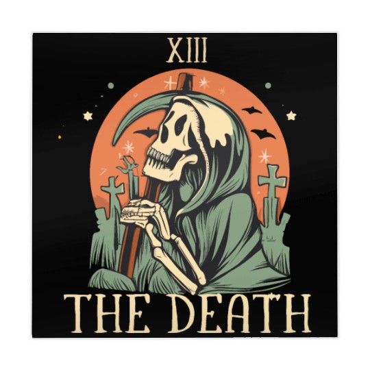 The Death Magic Tarot Skeleton Halloween Mahjong Mats