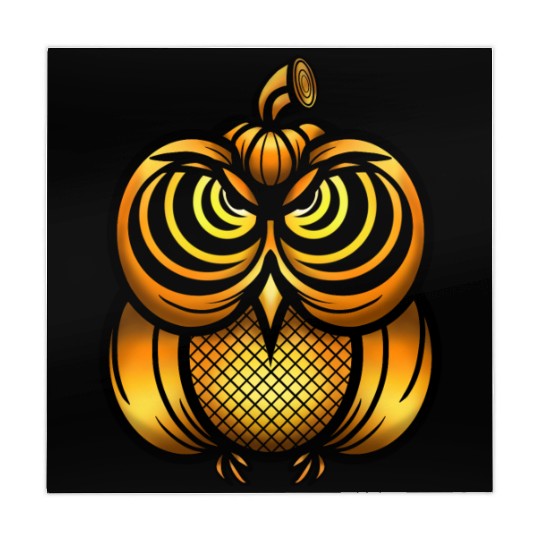 Halloween Pumpkin Owl design Mahjong Mats