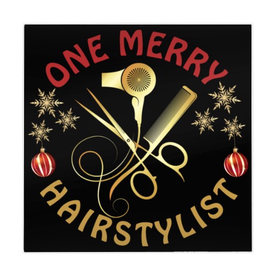 One Merry Hairstylist Love is in Hair Christmas Mahjong Mats