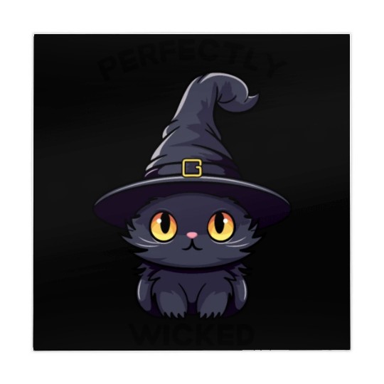 Wicked Cat Witch Funny Halloween Witch Mahjong Mats