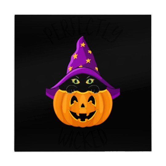 Wicked Cat Witch Funny Halloween Witch Mahjong Mats