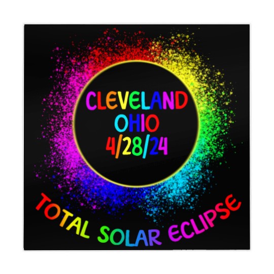 Total Solar Eclipse Cleveland Ohio 4/28/24 Kids Mahjong Mats
