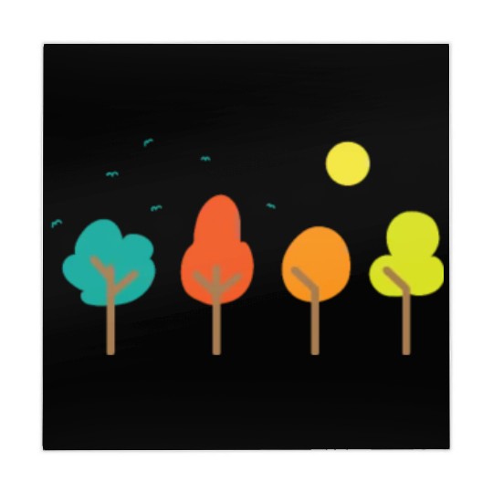 Comic Trees Nature Forests Leaves Environment Mahjong Mats