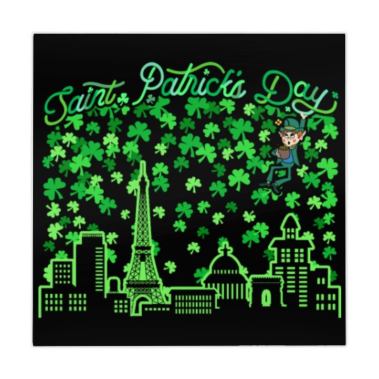 Saint Patrick's Day Paris France Mahjong Mats