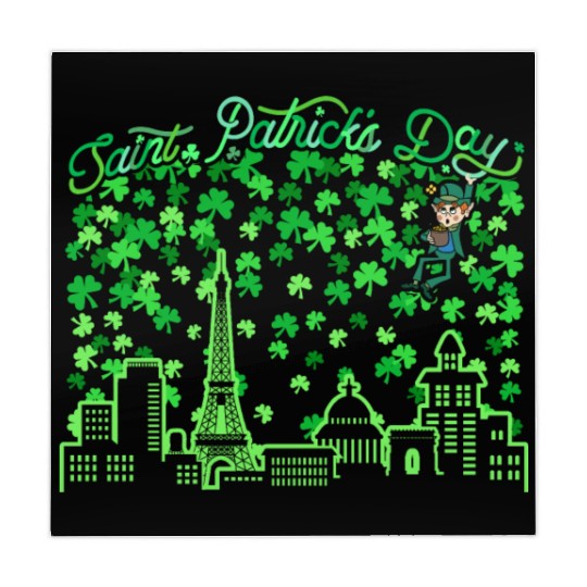 Saint Patrick's Day Paris France Mahjong Mats