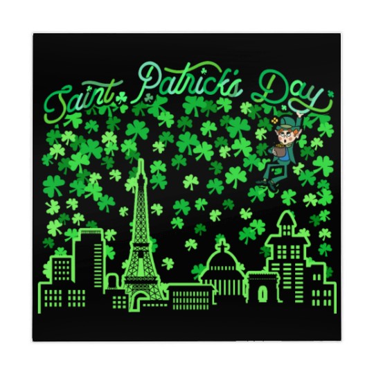 Saint Patrick's Day Paris France Mahjong Mats