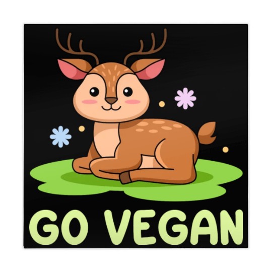 Deer Design for proud Vegans Mahjong Mats