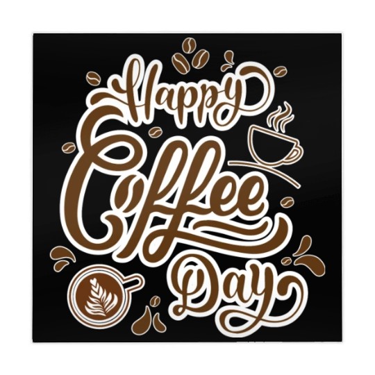 Happy Coffee Day Mahjong Mats