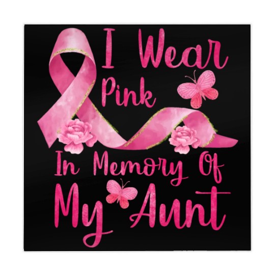 I Wear Pink In Memory Of My Aunt Mahjong Mats