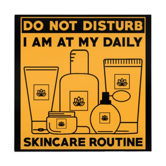 Skincare Routine Funny Design Do Not Disturb Mahjong Mats