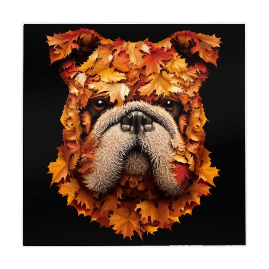 Pug dog autumn pug Mahjong Mats