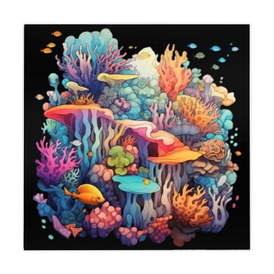 Coral Kaleidoscope: Nature's Mosaic Mahjong Mats
