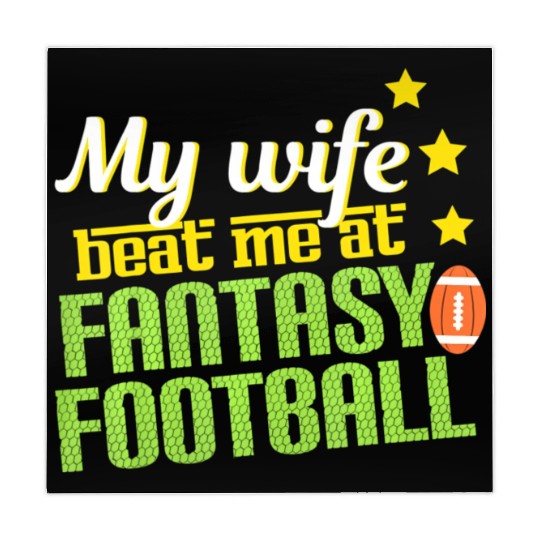 My Wife Beats Me At Fantasy Football Loser Men Mahjong Mats