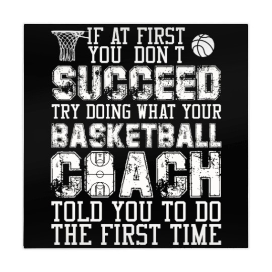 SUCCEED TRY DOING WHAT YOUR BASKETBALL COACH Mahjong Mats