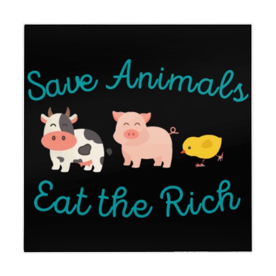 Save Animals Eat the Rich Mahjong Mats