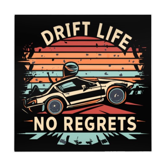 Vintage Drift Life No Regrets Mahjong Mats