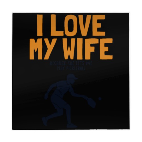 I Love My Wife Pickleball Coach Player Pro Team Mahjong Mats