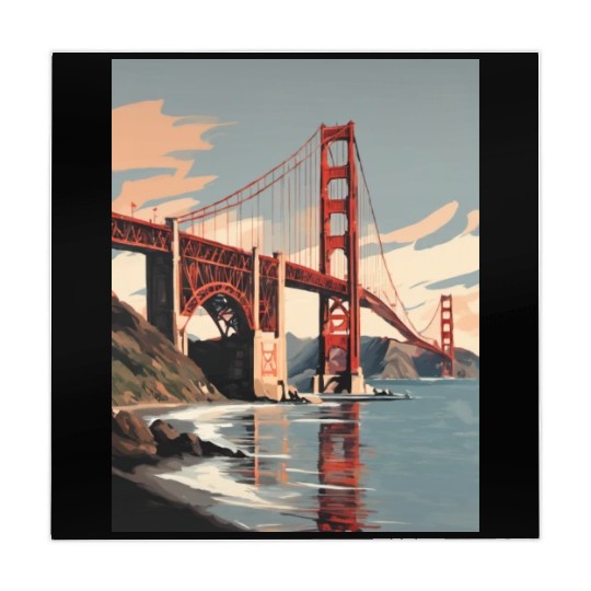 Golden Gate Bridge California Mahjong Mats, Golden Gate