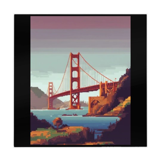 Golden Gate Bridge California Mahjong Mats, Golden Gate