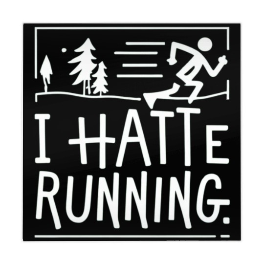 I Hate Running Funny Sarcastic Marathon Runner Mahjong Mats