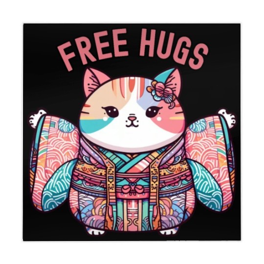 Free hugs from Japanese cat Mahjong Mats