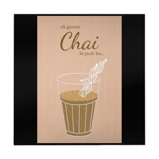 Ek Garam Chai - Indian Typography Print Mahjong Mats
