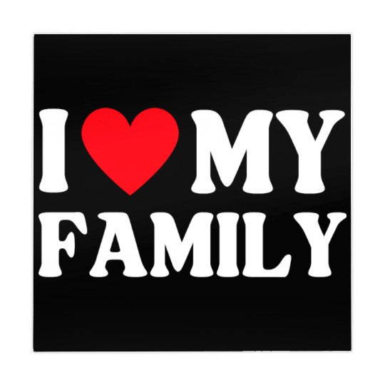 I Love My Family Women Men Saying Mahjong Mats