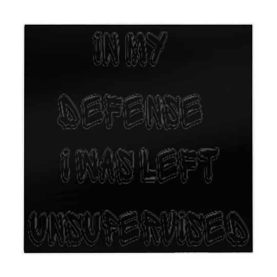 In My Defense I Was Left Unsupervised - Funny Mahjong Mats