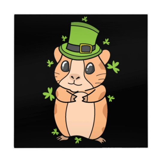 Guinea Pig with Shamrock St. Patricks Day Mahjong Mats