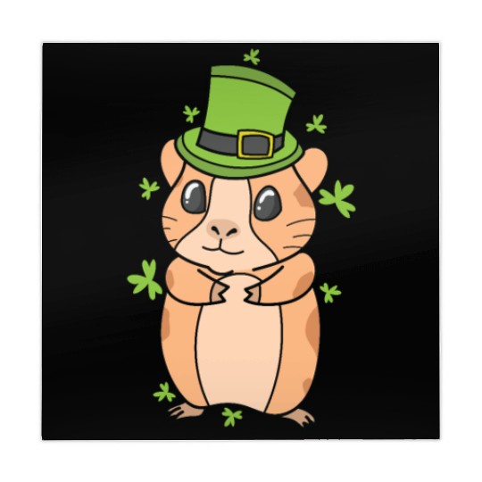 Guinea Pig with Shamrock St. Patricks Day Mahjong Mats