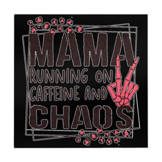 mama running on caffeine and chaos Mahjong Mats