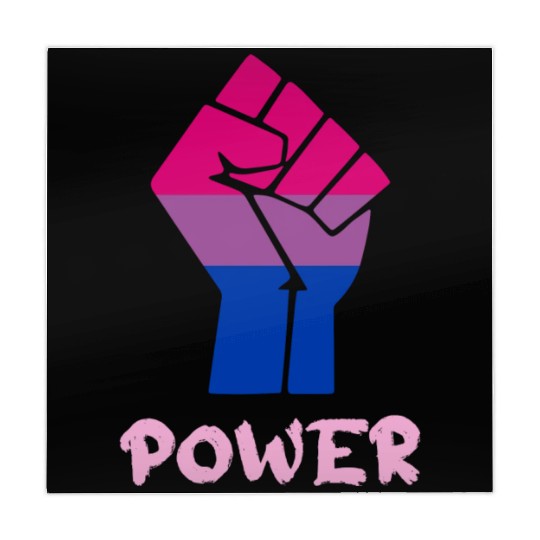Power Bisexual Pride Fist Design for Equality Mahjong Mats