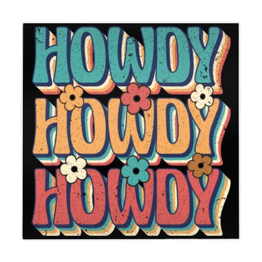 Groovy Howdy Rodeo Western Country Southern Cowgir Mahjong Mats