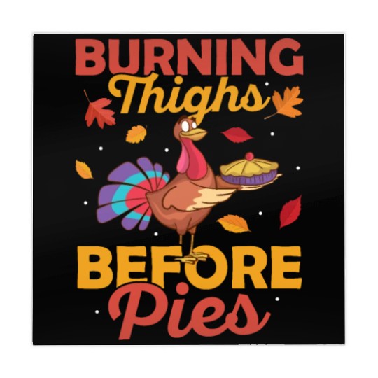 Burning Thighs Before Pies Fitness Thanksgiving Mahjong Mats