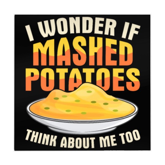 I Wonder If Mashed Potatoes Thanksgiving Food Mahjong Mats