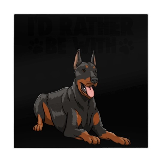 I'd Rather Be With Doberman Mahjong Mats