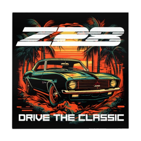 Sunset Camaro Z28 Mahjong Mats
