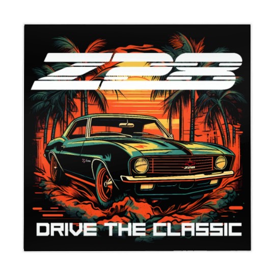 Sunset Camaro Z28 Mahjong Mats