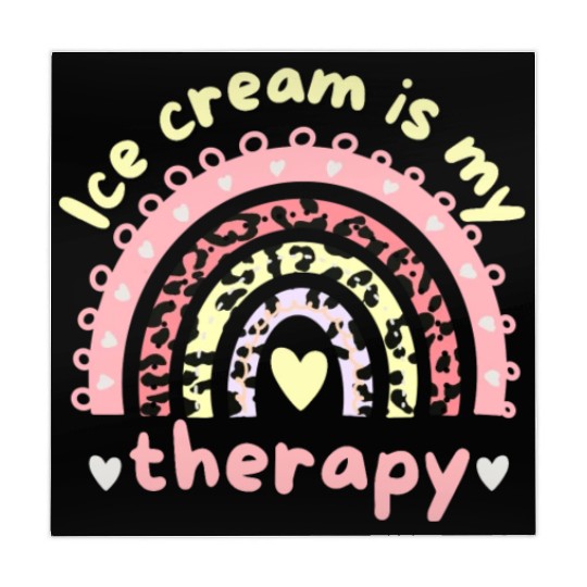 ice cream is my therapy Mahjong Mats
