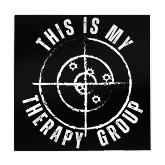 This Is My Group Therapy Gun Range Target Shooting Mahjong Mats