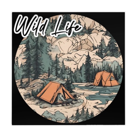 Wild Life / Forest / Camping / Tent / Tree / River Mahjong Mats