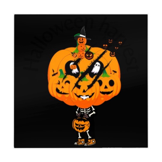 Halloween Harvest Pumpkin Slash Trick or Treater Mahjong Mats