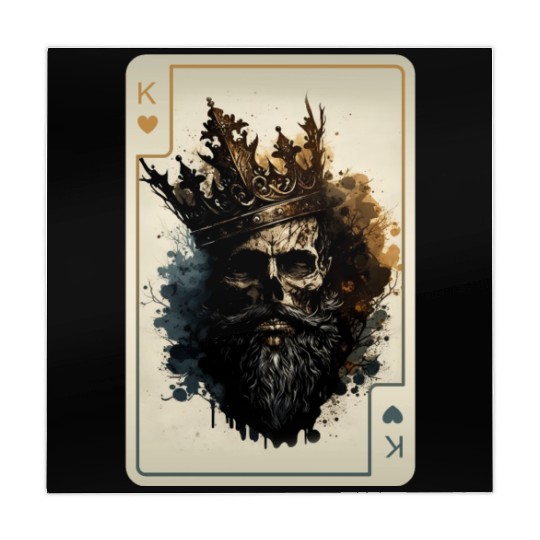 King of Hearts Creepy Card Game Poker Mahjong Mats