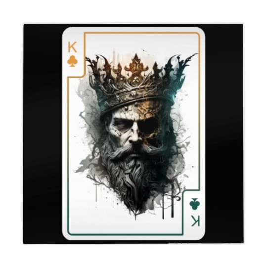 King Spades Halloween Creepy Gothic Poker Mahjong Mats