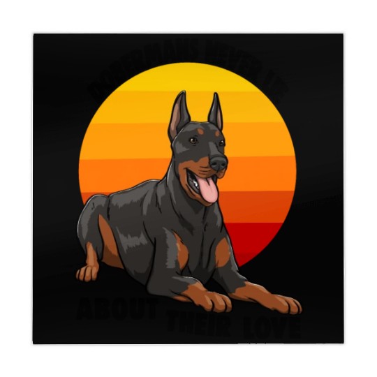 Doberman Never Lie About Their Love Mahjong Mats