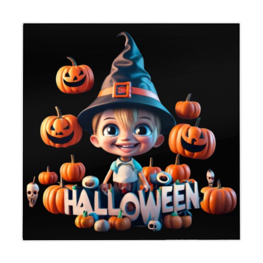 Halloween Boy With Brown Hair Mahjong Mats