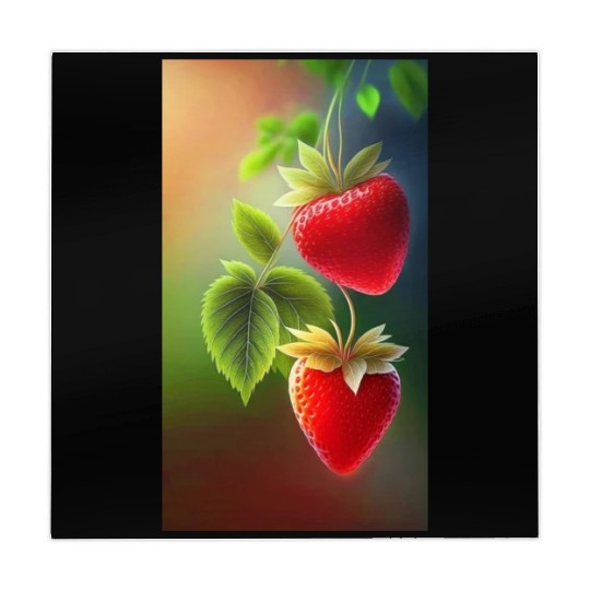 This design is strawberry fruit Mahjong Mats