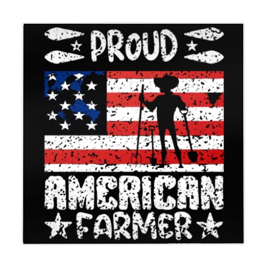 Proud american farmer quote Mahjong Mats