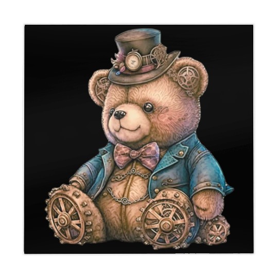 Steampunk Vintage Teddy Bear Mahjong Mats